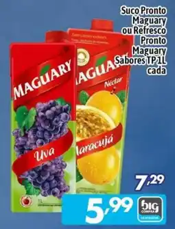 Supermercados Big Compra Suco Pronto Maguary ou Refresco Pronto Maguary Sabores oferta