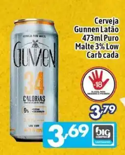 Supermercados Big Compra Cerveja Gunnen Latão Puro Malte oferta