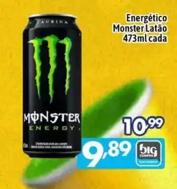 Supermercados Big Compra Energético Monster Latão oferta