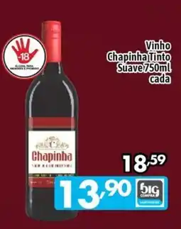 Supermercados Big Compra Vinho chapinha tinto suave oferta