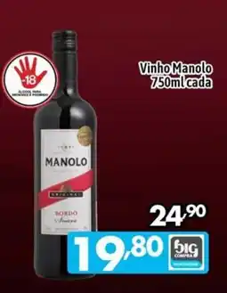 Supermercados Big Compra Vinho Manolo oferta