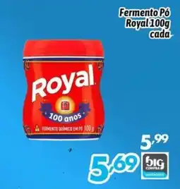 Supermercados Big Compra Fermento Pó Royal oferta
