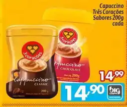 Supermercados Big Compra Capuccino Três Corações oferta