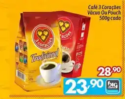 Supermercados Big Compra Café 3 corações oferta