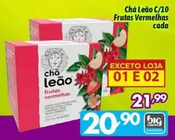 Supermercados Big Compra Chá Leão frutas vermelhas oferta