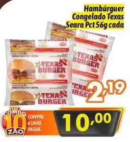 Supermercados Big Compra Hambúrguer congela do texas oferta