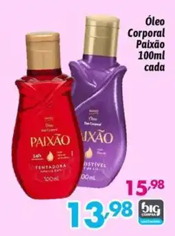 Supermercados Big Compra Óleo Corporal Paixão oferta