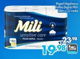 Supermercados Big Compra Papel Higiênico Folha Dupla Mili oferta