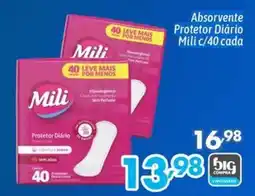 Supermercados Big Compra Absorvente Protetor Diário Mili oferta