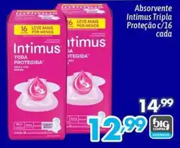Supermercados Big Compra Absorvente intimus tripla proteção oferta