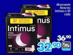 Supermercados Big Compra Absorvente noturno intimus oferta