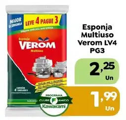 Supermercados Kawakami Esponja Multiuso Verom Lv4 oferta