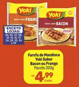 Supermercados Jau Serve Farofa de Mandioca Yoki Sabor Bacon ou Frango oferta