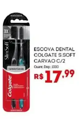Bistek Supermercados escova dental colgate s.soft carvão c/2 oferta