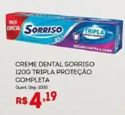 Bistek Supermercados Creme dental sorriso tripla proteção completa oferta