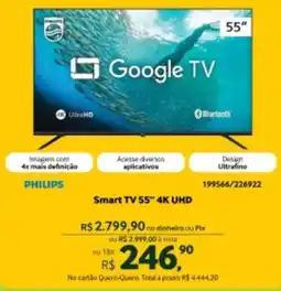 Quero Quero Smart TV 55" 4K UHD oferta