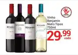 X Supermercados Vinho benjamin nieto tipos oferta
