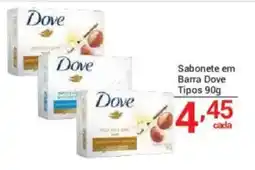 X Supermercados Sabonete em Barra Dove oferta