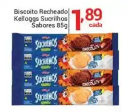 X Supermercados Biscoito recheado kellogggs sucrilhos sabores oferta