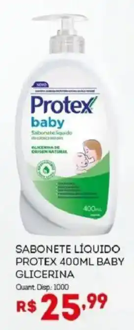 Sabonete liquido protex baby glicerina