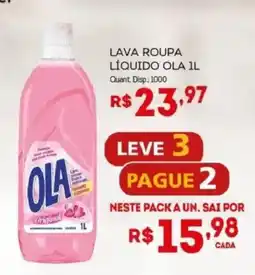 Bistek Supermercados lava roupa líquido ola 1l oferta