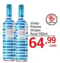 X Supermercados Vinho Piscine Stripes Rose oferta