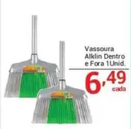 X Supermercados Vassoura Alklin Dentro e Fora oferta