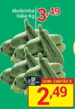 X Supermercados Abobrinha Itália oferta