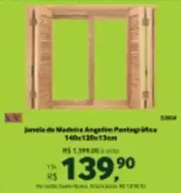 Quero Quero Janela de Madeira Angelim Pontográfica oferta