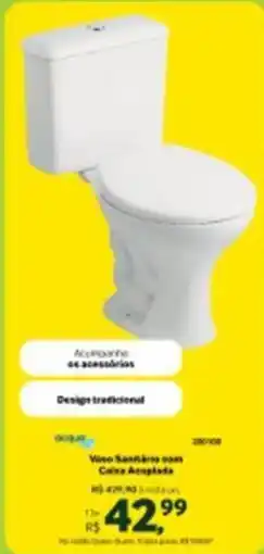Quero Quero Vaso Sanitário com Caixa Acoplada oferta