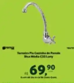 Quero Quero Torneira Pia Cazinha de Paredo Bica Média C33 Luvy oferta