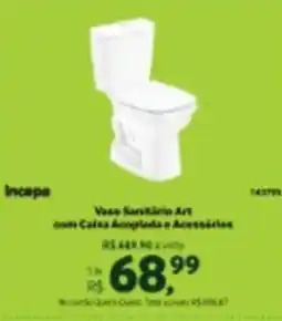 Quero Quero Vaso Sanitário Art com Caixa Acoplada e Acessórios oferta