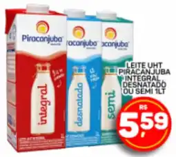 Juzan Leite uht piracanjuba integral ou semi 1lt oferta