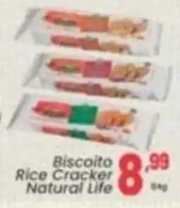 Primor Supermercado Biscoito Rice Cracker Natural Life oferta