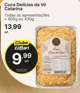 Comercial Zaffari Cuca Delícias da Vó Catarina oferta