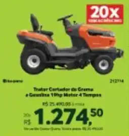Quero Quero Trator Cortador de Grama a Gasolina 19hp Motor 4 Tempos oferta