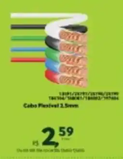 Quero Quero Cabo Flexivel 2.5mm oferta