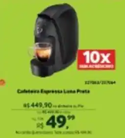Quero Quero Cafeteira Expressa Luna Preta oferta