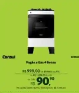 Quero Quero Fogão a Gás 4 Bocas oferta