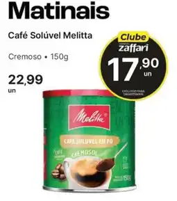 Comercial Zaffari Café Solúvel Melitta oferta