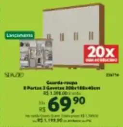 Quero Quero Guarda-coupa 8 Portas 2 Gavetas oferta