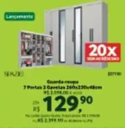 Quero Quero Guarda-roupa 7 Portas 2 Gavetas oferta