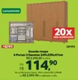 Quero Quero Guarda-roupa 6 Portas 3 Gavetas oferta