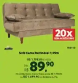 Quero Quero Sofa Cama Recolhavel 1,55m oferta