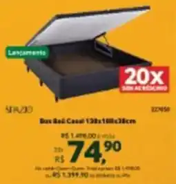 Quero Quero Box Baú Casal 138x160x38cm oferta