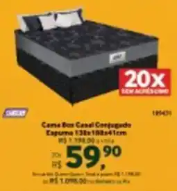 Quero Quero Cama Box Casal Conjugado oferta