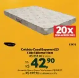 Quero Quero Colchão Casal Espuma d23 oferta