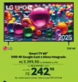 Quero Quero Smart TV 60" UHD 4K Google Cast e Alexa Integrado oferta