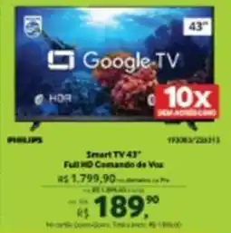 Quero Quero Smart TV 43" Full HD Comando de Voz oferta
