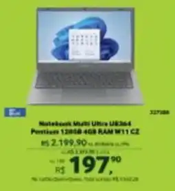 Quero Quero Notebook Multi Ultra UB364 Pentium 128GB 4GB RAM M11 CZ oferta